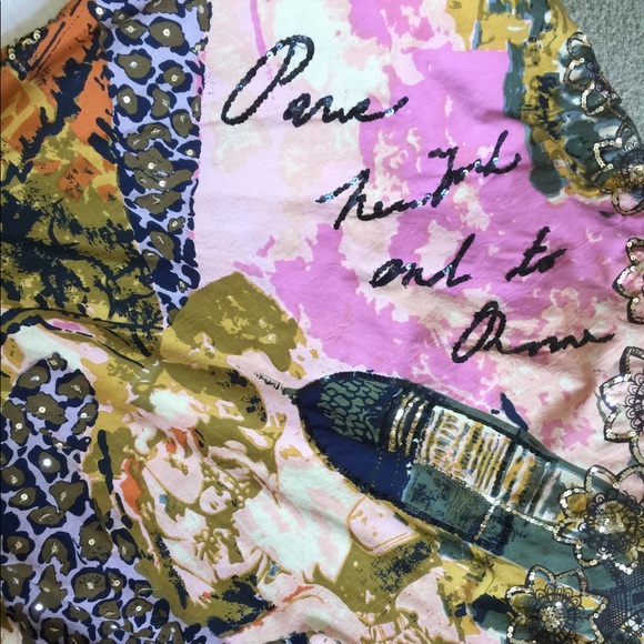 Full Circle Skirt with Sequins. French theme-fun! - Picture 3 of 5